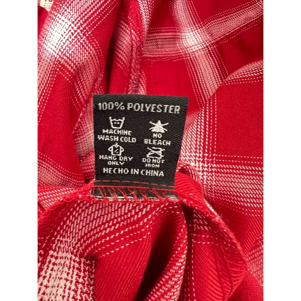 Dixxon Flannel Third Street Red Plaid Button Up Shirt M Workwear Streetwear - Picture 8 of 11